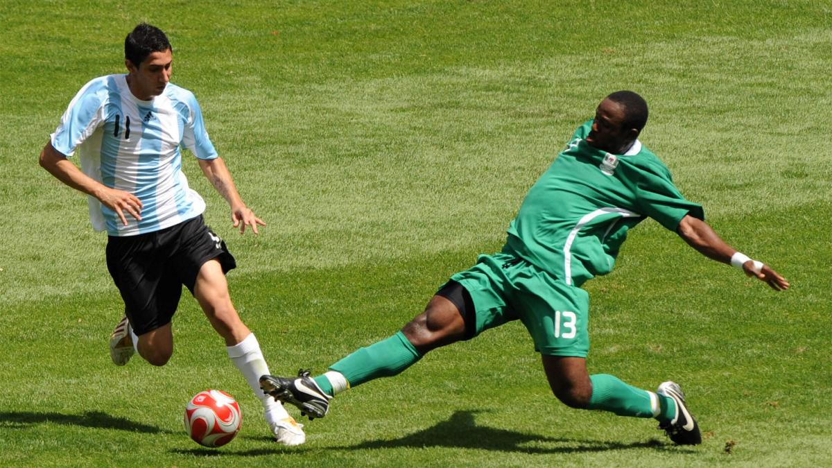 Campen en Qatar 2022 y tambin en Beijing 2008 En la final Argentina derrot 1 a 0 a Nigeria con gol de Fideo Di Mara Archivo Tlam