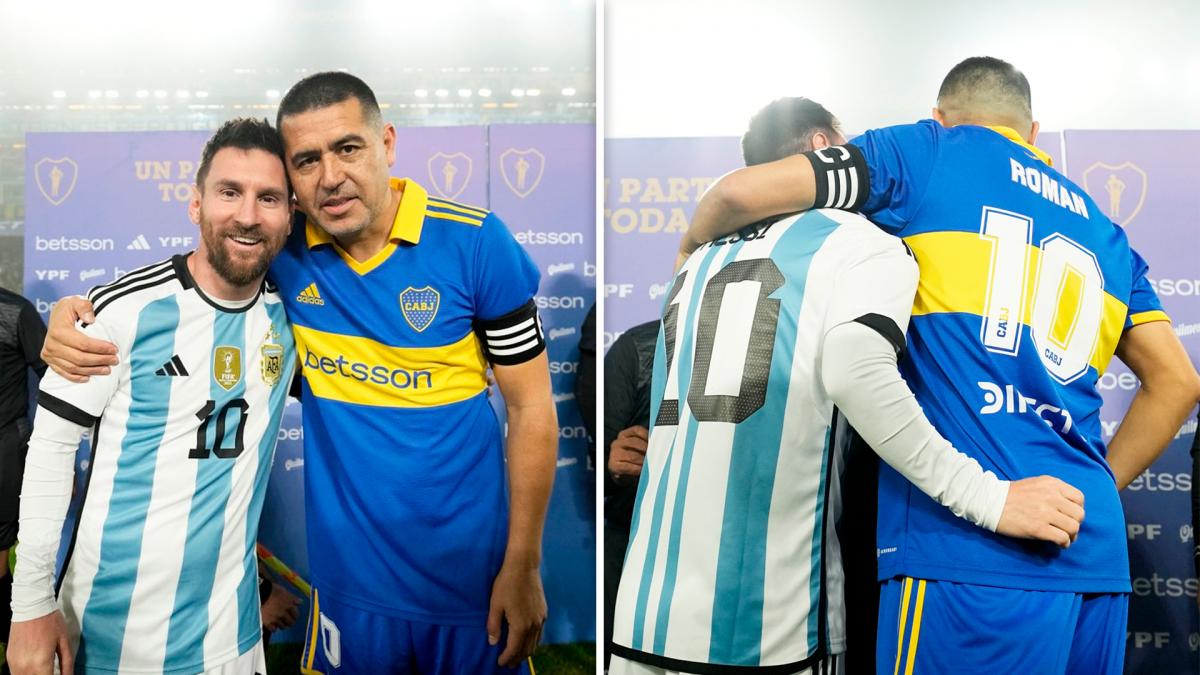 Messi y Riquelme hoy mantienen una buena amistad Fotos TW BocaJrsOficial