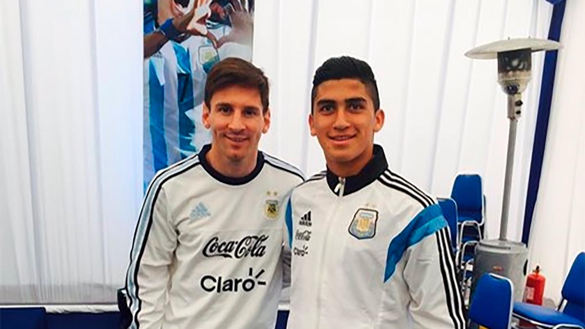 En 2015 el primer encuentro entre el astro y el joven patagnico sparring de la Seleccin Foto X PabloRuizR31