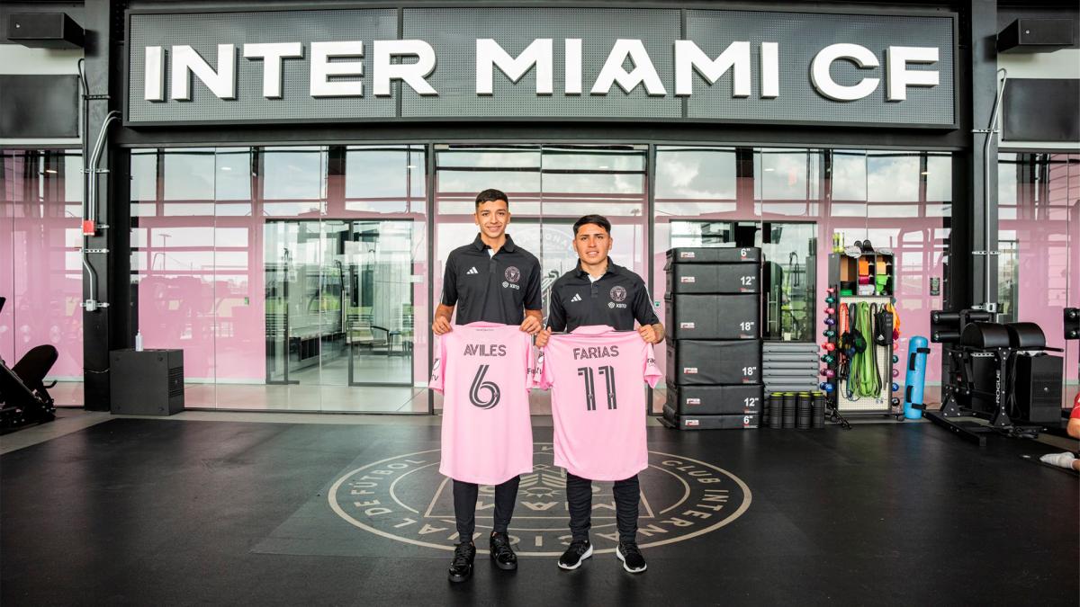 Toms Avils y Facundo Faras en el Inter Miami Foto TwInterMiamiCF 