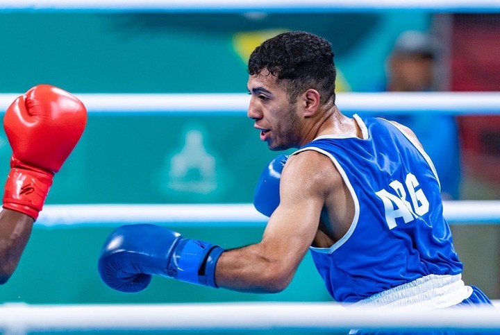 Luciano Amaya fue el boxeador argentino más joven de los que compitieron en el Torneo de Clasificación Mundial de Italia.