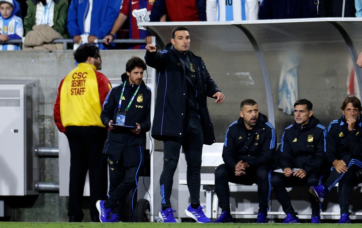 Scaloni, su cuerpo técnico y una lista de por medio: los protagonistas de los meses vísperos a la Copa AméricaFoto: Kevork Djansezian/ Getty Images vía AFP.