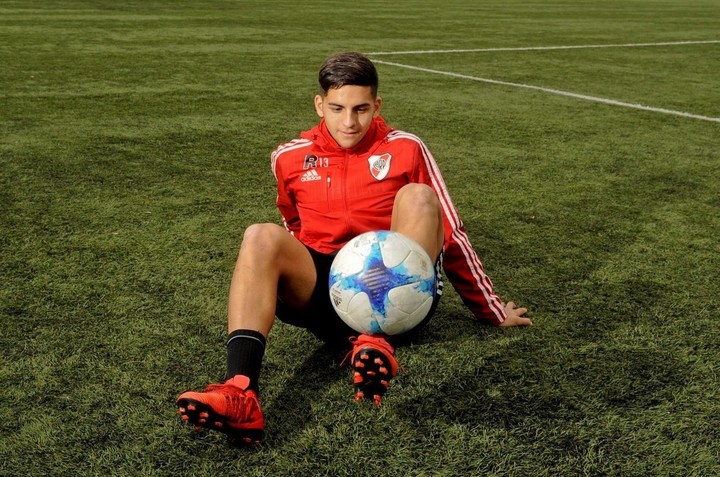 López Muñoz, en las inferiores de River, club del que surgió.