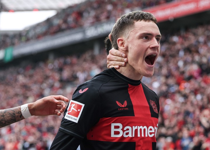 El grito de gol de Florian Wirtz. Foto: EFE