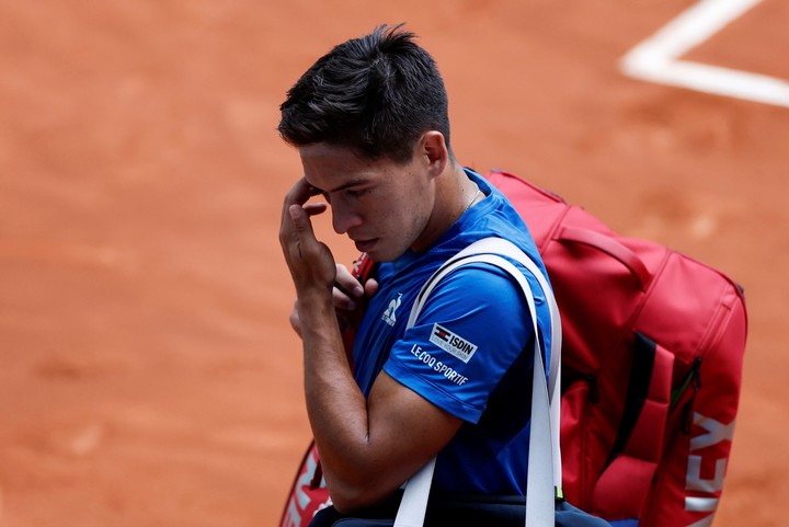 Sebastián Báez, eliminado en Madrid. Foto: EFE/ Sergio Pérez