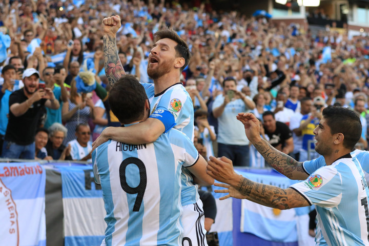 Lionel Messi ya marcó un gol en el Gillette Stadium: fue ante Venezuela por la Copa América Centenario 2016. Foto: Fernando de la Orden.