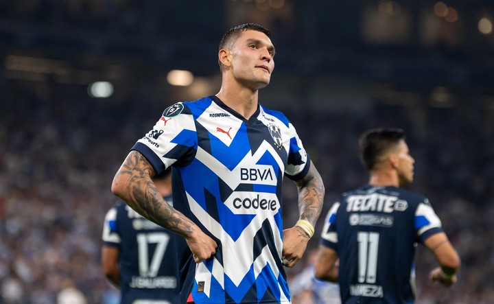 Brandon Vázquez suma ocho goles con la camiseta de Monterrey en 2024. Foto: Miguel Sierra / EFE.