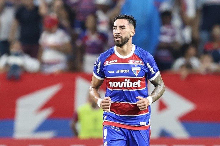 El argentino Juan Martín Lucero, verdugo de Boca en tierra brasileña. Foto: EFE/ Jarbas Oliveira.