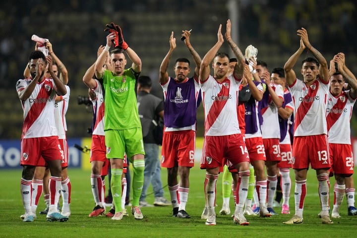 River quedó a un solo punto de Boca en el ranking Conmebol. Foto: AP Photo/Matias Delacroix.