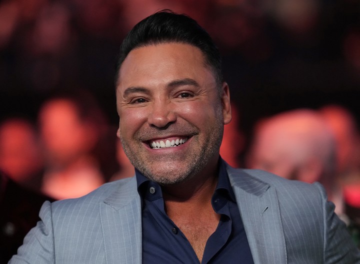 Oscar De La Hoya, el excampeón que se convirtió en promotor. Foto: Joe Camporeale-USA TODAY Sports.