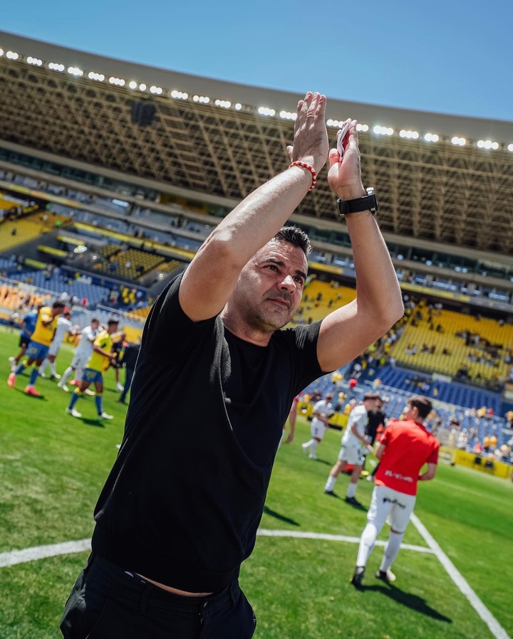 Michel Sánchez, entrenador de Girona. Foto: @gironafc en Instagram