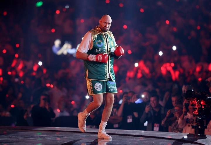 Tyson Fury enfrentó a Francis Ngannou en Riad en octubre pasado. Foto: Ahmed Yosri / Reuters.