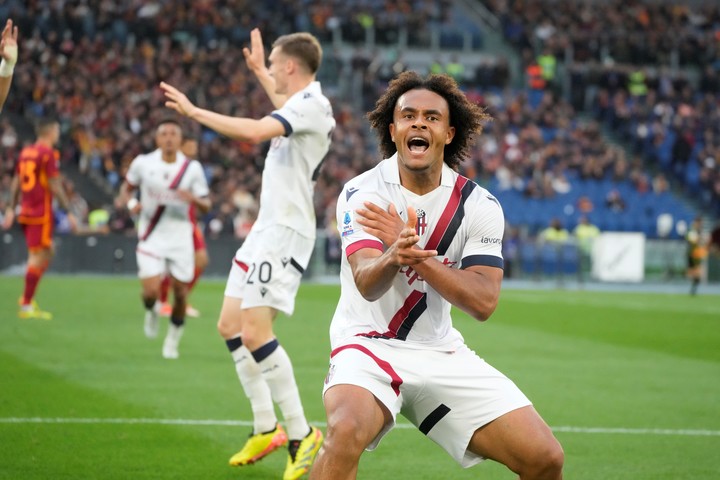 Joshua Zirkzee, la gran figura del Bologna. Foto: AP Photo/Gregorio Borgia.