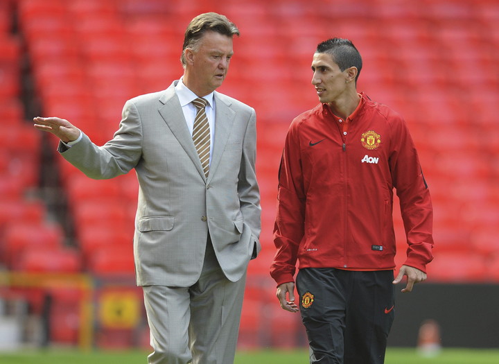 Di María no tuvo el mejor de los pasos por Manchester United. Foto: EFE.