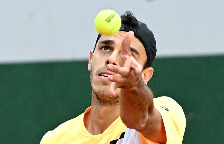 Cerúndolo venció en primer ronda al alemán Hanfmann en sets corridos. Foto: EFE/EPA/Caroline Blumberg