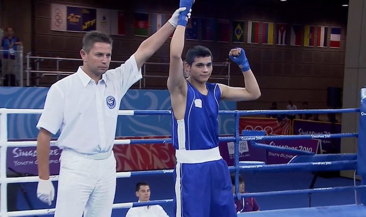 Fabián Maidana obtuvo una medalla de bronce en los Juegos Olímpicos de la Juventud Singapur 2010.