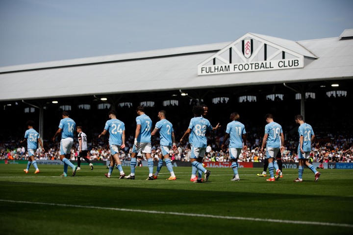 Manchester City ganó sin dificultades en el pintoresco Craven Cottage. Foto: David Cliff / EFE / EPA.