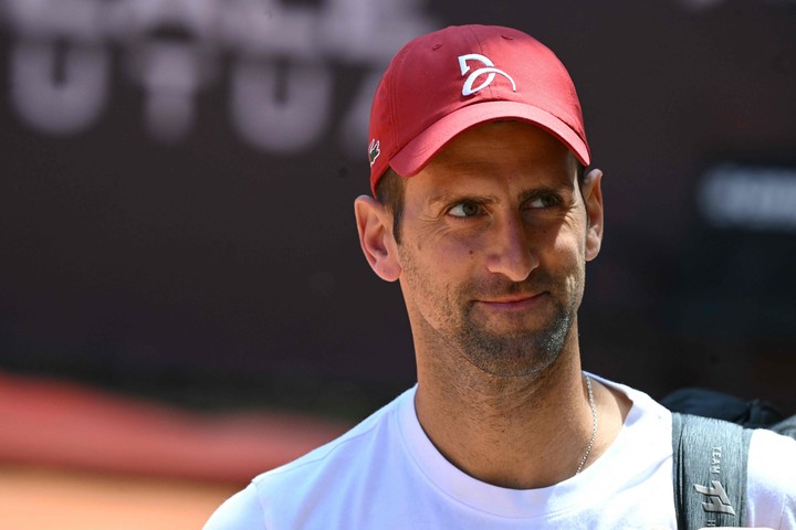 Djokovic se entrenó este sábado en Roma. (AFP)