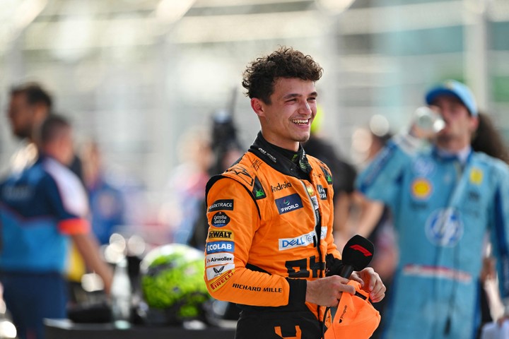 Lando Norris no perdió la fe en sus cualidades y tuvo su premio en Miami.
Foto AFP