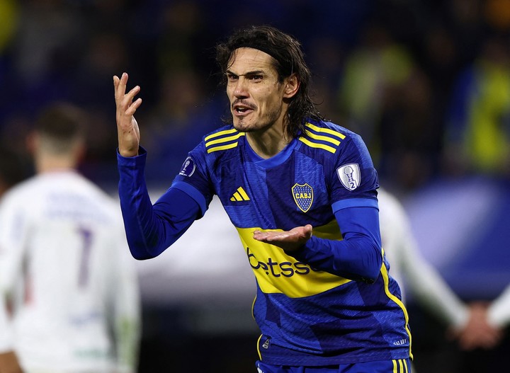 Edinson Cavani, el hombre gol de Boca. Foto: Reuters