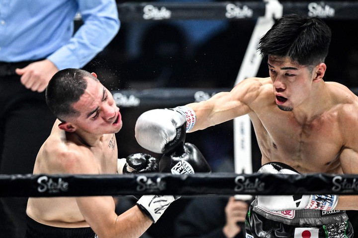 Kosei Tanaka es el monarca de las 115 libras reconocido por la OMB. Foto: Philip Fong / AFP.