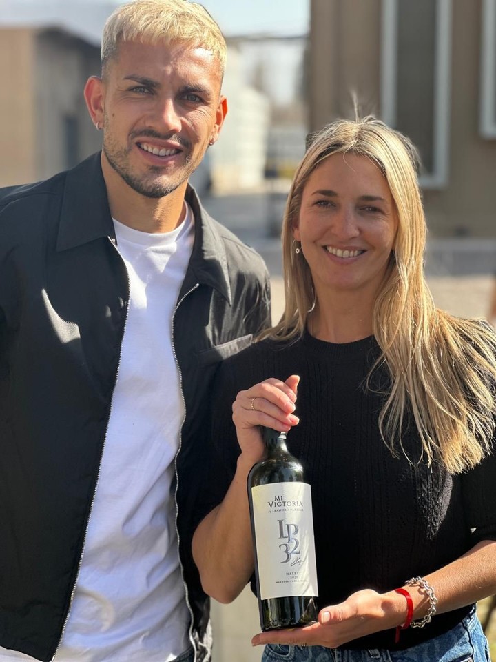 Leandro Paredes, bicampeón de América, lanzó su nuevo malbec en Mendoza. Fotos: Instagram