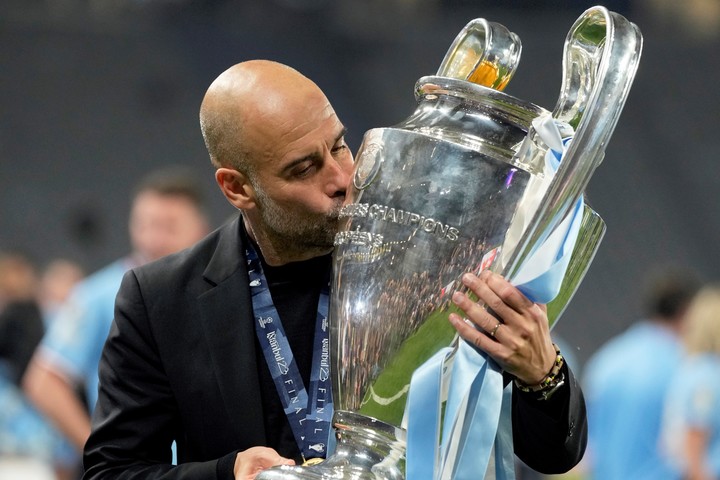 El City de Guardiola logró la Champions en 2023. (AP)