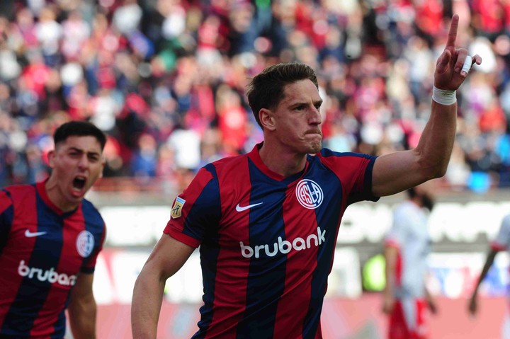 Vombergar volvió a San Lorenzo, pero aún no fue habilitado. Foto: Marcelo Carroll