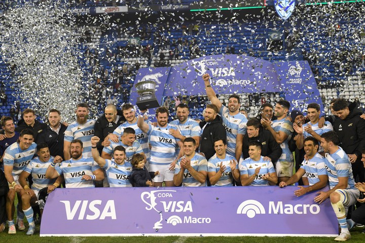 Los Pumas 7's debutan el miércoles 24 de julio a las 11 en los Juegos Olímpicos de París 2024. Foto de AP