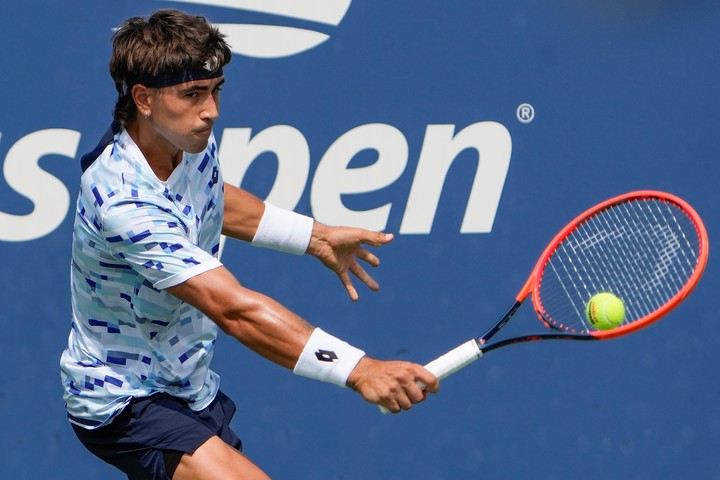 Francisco Comesaña busca dar un paso más en el US Open 2024. Foto de AP