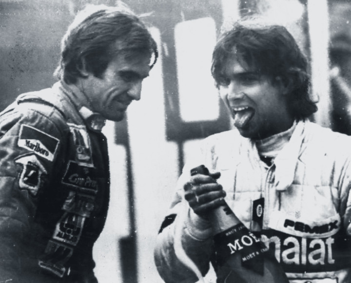 Reutemann y Piquet en aquel GP de Las Vegas 1981.