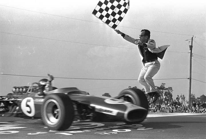 El piloto Jim Clark en una foto de 1967. Foto: archivo.