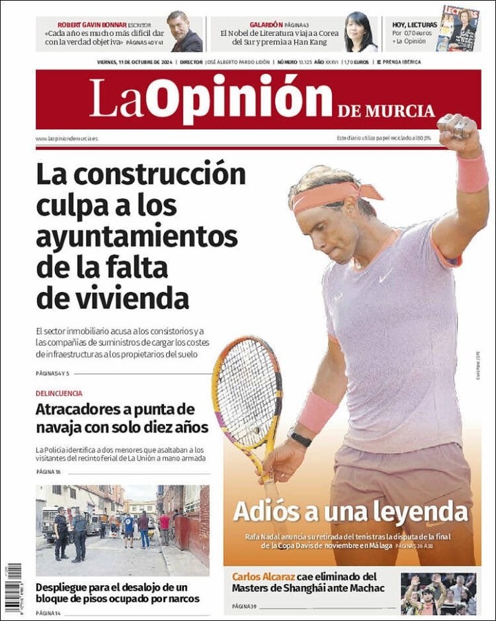 Rafael Nadal se retira del tenis.