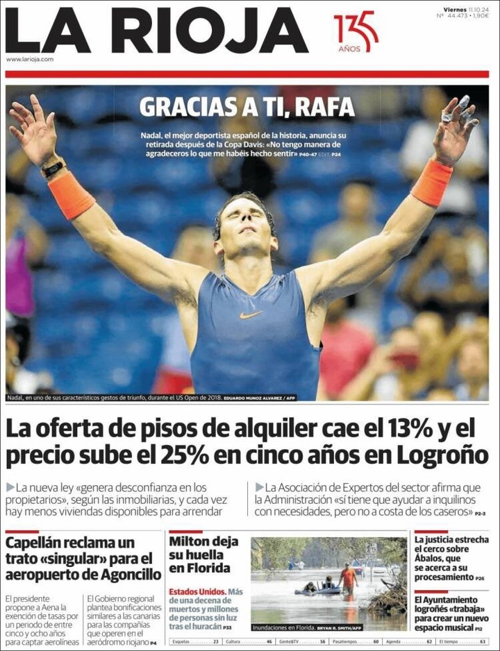 Rafael Nadal se retira del tenis.