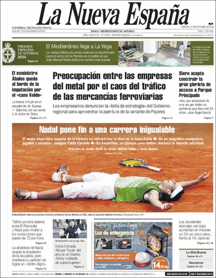 Rafael Nadal se retira del tenis.