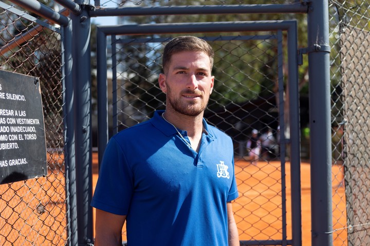 Federico Gómez en el Challenger de Buenos Aires 2024. Foto Challenger de Buenos Aires/Daniela Martínez