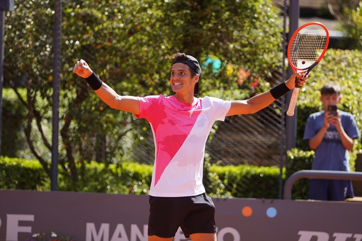 Coria venció a Villanueva y se metió en los cuartos del Challenger de Buenos Aires. Foto Prensa Challenger de Buenos Aires