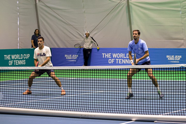 El dobles se preparó entrenando ante dos parejas fuertes del torneo. Foto Prensa AAT