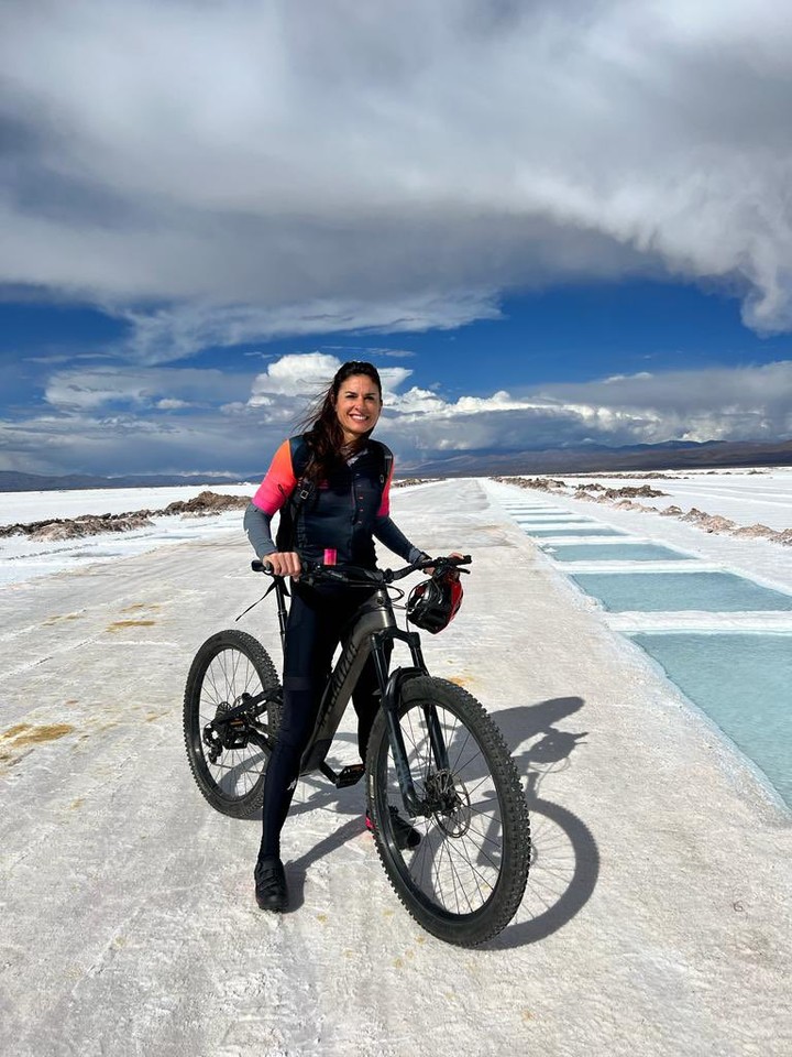 Gabriela Sabatini recorre Argentina en bicicleta.
Instagram @sabatinigaby