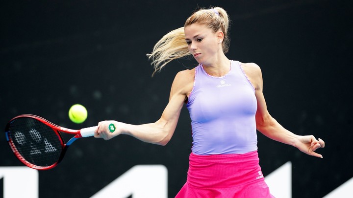 Camila Giorgi en el Australian Open 2022. Foto Twitter