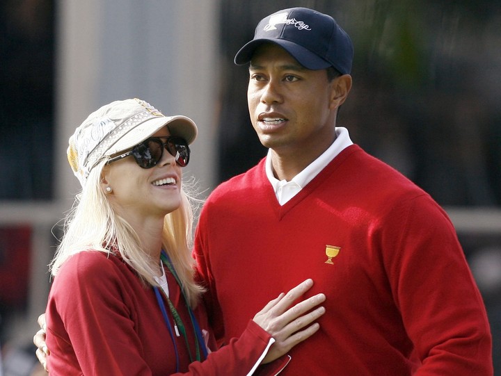 Tiger Woods y su ex esposa Elin Nordegren en 2009.  Foto: REUTERS/Matt Sullivan/ Files