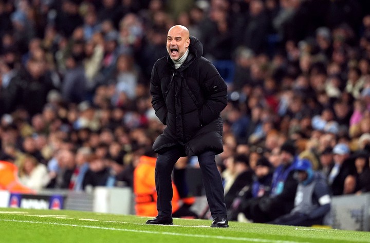 Guardiola vive los partidos intensamente. 
Foto: AP