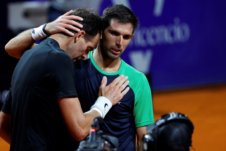 El partido que perdió con Delbonis en Buenos Aires en 2022 quedará en los libros como su último duelo oficial. Foto EFE/Juan Ignacio Roncoroni