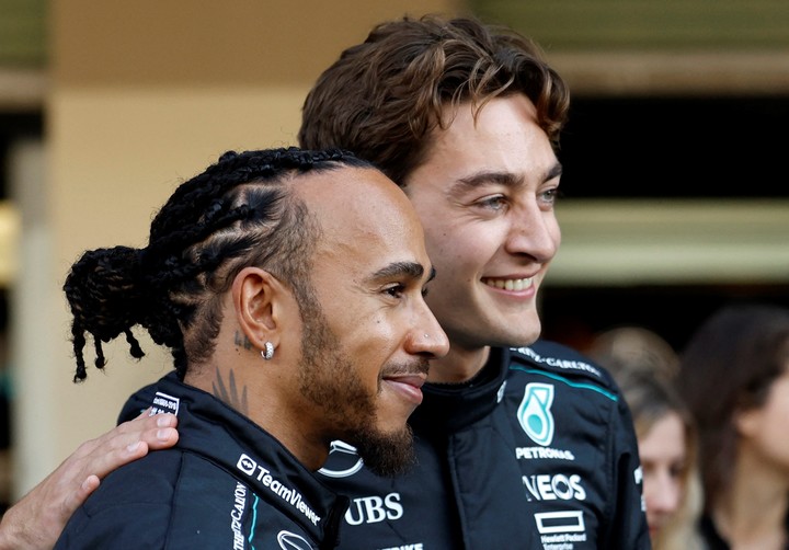 Russel le pegó a Verstappen y de paso opinó que el campeonato de 2021 debía ser para su compañero Lewis Hamilton. Foto: REUTERS / Hamad I Mohammed.