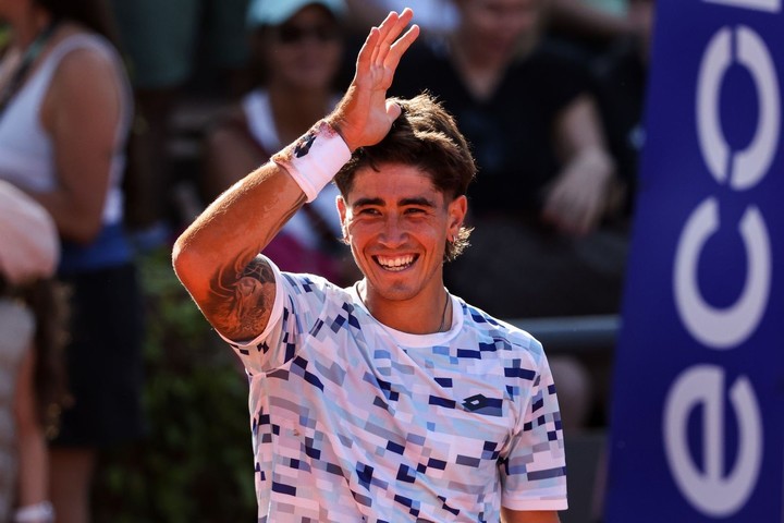 El Tiburón Comesaña suma cuatro victorias a nivel ATP, las cuadro en Grand Slams. Foto Prensa Challenger de Buenos Aires