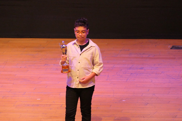 Faustino Oro en los Premios Olimpia. Foto: Enrique García Medina