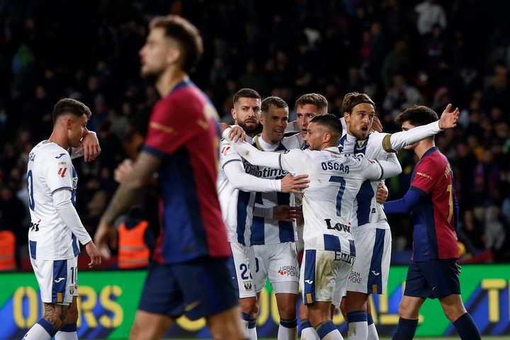 Barcelona sufrió una dura derrota como local el domingo pasado ante Leganés. Foto: Quique García / EFE