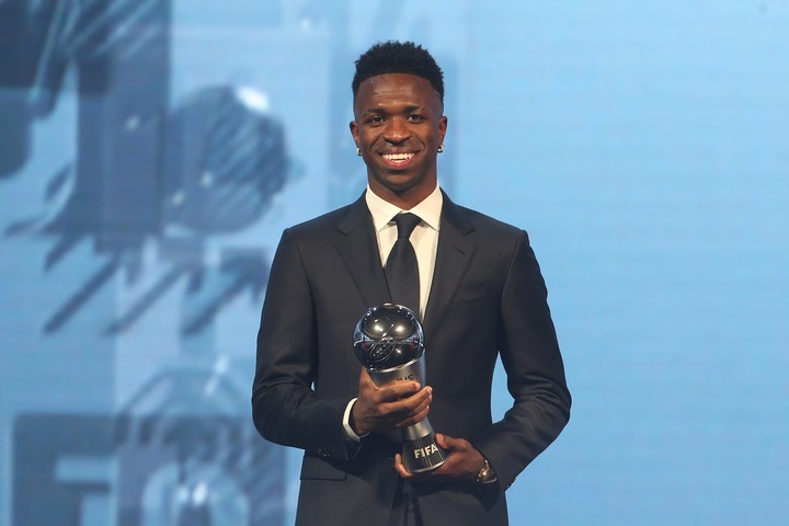 Messi votó en tercer lugar a Vinicius, el ganador del premio The Best. Foto: AP/Hussein Sayed