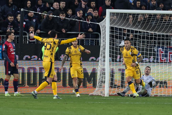 Lautaro Martinez y una vuelta al gol que esperaban todos en Inter. Foto: EFE / EPA / FABIO MURRU.