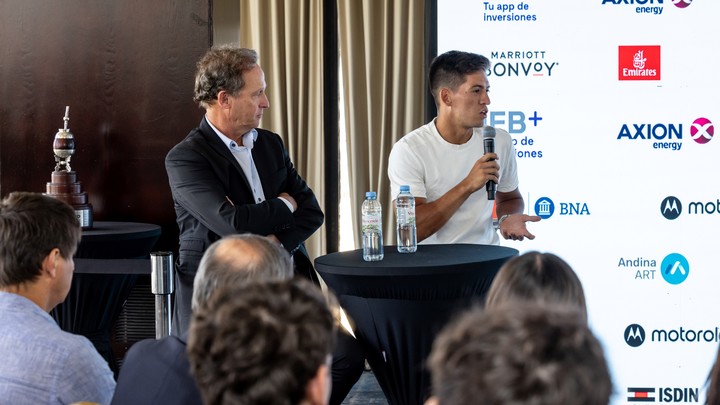 "Es un privilegio jugar acá", afirmó Báez, el mejor argentino del ranking ATP. Foto Sergio Llamera/Prensa IEB+ Argentina Open